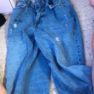 Jeans there is a stain